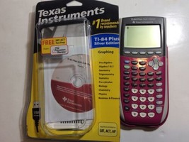 Texas Instruments TI-84 Plus Silver Edition Pink USED With Original Package - £40.41 GBP
