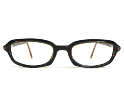 Giorgio Armani Eyeglasses Frames 2024 465 Black Clear Brown Oval 49-19-135 - $74.59
