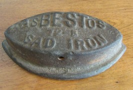 Antique Vintage Asbestos 72-B Sad Iron rusted - $21.60