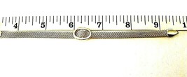 Vintage  Silver Tone SMALL  6 &quot;  MESH  BRACELET lobster clasp - £15.12 GBP