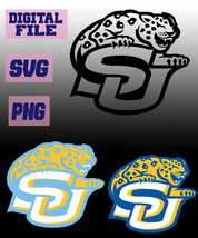 png svg Southern University jaguars American football cut file for Cricu... - $2.99