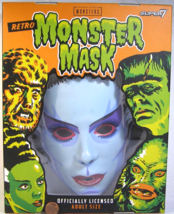 Super 7 Retro Monster Mask Bride of Frankenstein White   Adult Size   China - £23.93 GBP
