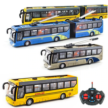 1:48 4CH RC Bus Toy with Lights Electric Tourist Sightseeing Bus Simulat... - £35.11 GBP+
