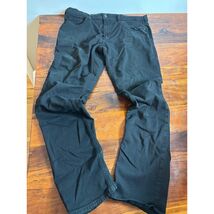 Paige Federal Slim Straight Jeans Mens 38 Black Shadow M655521-2139 Stretch - $37.62