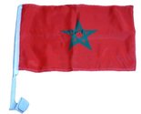 Moon Knives (2 Pack) Morocco Country Car Window Vehicle 12&#39;&#39;x18&#39;&#39; Flag -... - $9.88