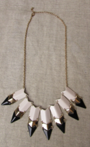 Black Tipped Arrow, Geometrical Necklace - $20.72