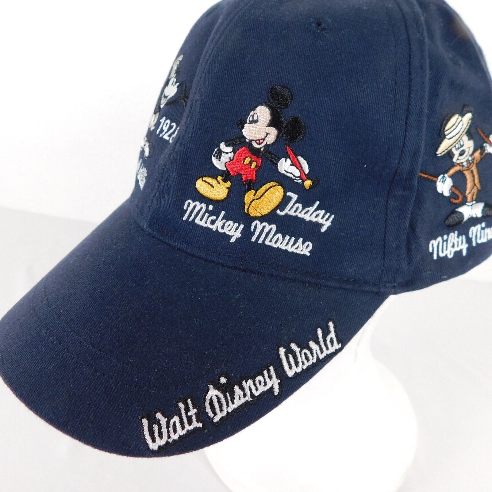 Primary image for Walt Disney World Hat Unisex Blue Baseball Cap Cotton Embroidered Mickey Mouse