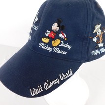 Walt Disney World Hat Unisex Blue Baseball Cap Cotton Embroidered Mickey Mouse - $24.19