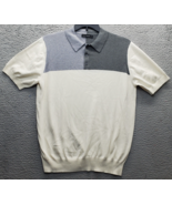 Paul Fredrick Polo Sweater Mens Large Multicolor Short Sleeve Collared P... - $29.17 CAD