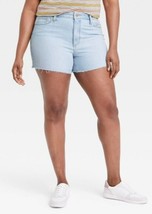 Womens Universal Thread Light Blue Vintage Midi Shorts Size 12 New (P) - $18.69