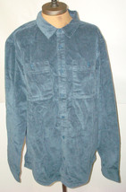 New Mens L Prana Organic Cotton Dark Blue Button Shirt NWT Ridgecrest Co... - £139.35 GBP