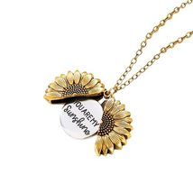 You Are My Sunshine Necklace For Women Gold Silver Color Sunflower Neckl... - £19.98 GBP