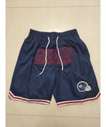 New York Giants Football Shorts Vintage with Pockets Blue Navy Stitched ... - £39.42 GBP