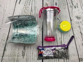 DIY Party Cups for Kids Color Cups with Lids and Straws - £16.17 GBP