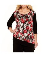 Alyx Asymmetric Print Top Size 1X - $19.62