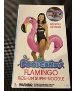 NEW PoolCandy Pink FLAMINGO ride On Pool Float Noodle (200 lbs) Inflate ... - $14.08 CAD