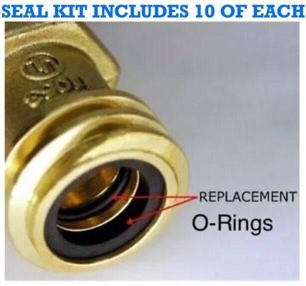 (10) O-RING KITS FOR REGO LPG MALE CONNECTOR 7141M, PROPANE CYLINDERS, F... - $10.71