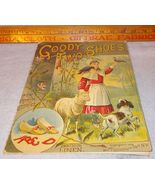 Antique Victorian Children&#39;s Linen Book Goody Two Shoes 1888 Mcloughlin - £46.94 GBP