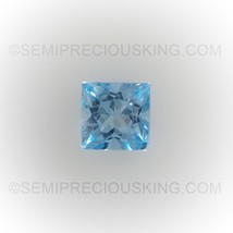 Natural Topaz Square Princess Cut 4X4mm Light Swiss Blue Color SI Clarity Loose  - £3.05 GBP