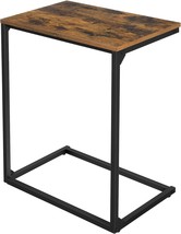 Vasagle Industrial Style, Rustic Brown Black, 21 Point 7 Inch C Shaped End Table - $43.95