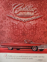 1961 Holiday Original Art Ad Advertisement CADILLAC Sixty-Two Convertible - $10.80