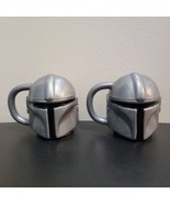 New Star Wars the Mandalorian Ceramic Helmet Coffee Mug Cup Set of 2 Luc... - €19,15 EUR
