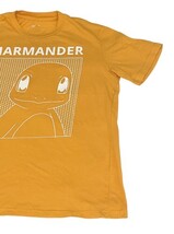Charmander Pokémon Graphic T-Shirt Yellow/Orange Short Sleeve Adult Tee image 5