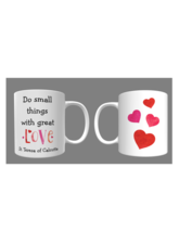&quot;Do Small Things Great Love&quot; Saint Mother Teresa Calcutta Mug &amp; Magnet G... - £15.95 GBP