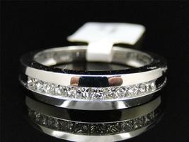 1Ct Princess Cut D/VVS1 Diamond Wedding Band Ring 5.5MM 14K White Gold Finish - £91.18 GBP