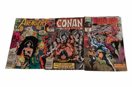 Marvel Comics Lot Of 9 Miscellaneous Comics - Conan, X Men, Avengers, Etc.  - £14.37 GBP