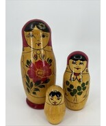 Vintage Russian Nesting Matryoshka Hand Painted Wooden Dolls 3 Pcs Stack... - €8,61 EUR Vintage Russian Nesting Matryoshka Hand Painted Wooden Dolls 3 Pcs Stack... - €8,61 EUR