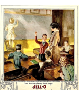 1922 Jell-O Dessert School  Lithograph XL Advertisement 14 x 11&quot; Gelatin - £27.12 GBP
