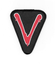 V Original TV Series Bleeding V Logo Embroidered Patch NEW UNUSED - £6.18 GBP