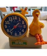 Vintage 1977 Sesame Street BIG BIRD TALKING ALARM CLOCK  Does Not talk - $1,384.01 MXN