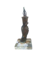 Sowjetische Metall Tisch Statue Figur Hand mit Fackel Wolgograd Denkmal ... - $50.80