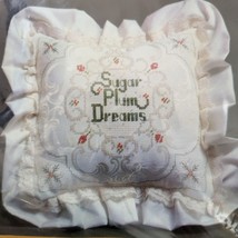 Creative Circle 2413 Sugar Plum Dreams Pillow Cover Beaded Embroidery Kit OPEN - $12.73