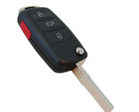 Folding Flip Key Remote Case for Volkswagen VW Jetta 2000 2001 2002 2003... - £16.77 GBP