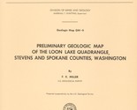 Geologic Map: Loon Lake Quadrangle, Washington - $12.89