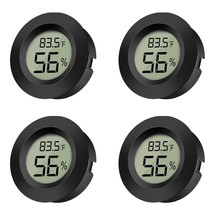Hygrometer Temperature Humidity Thermometer Indoor Digital Meter Wireless 4PC - £15.08 GBP