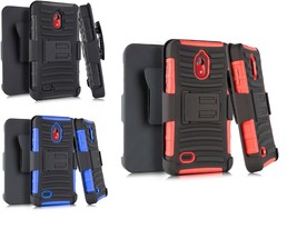 Holster Belt Clip Dual Hybrid Phone Case For Coolpad Illumina 3310A / Legacy Go - £6.32 GBP+