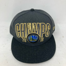 Golden State Warriors Champs 2018 New Era Mens Baseball Cap Gray Snapback OS New - $17.59