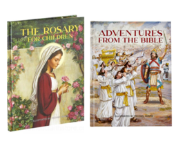 The Rosary for Children &amp; Adventures From the Bible Hardcover Books Cath... - $19.99