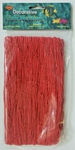1995 Beistle Fish Netting Red Nautical Cruise Party Birthday Decoration New - $7.99