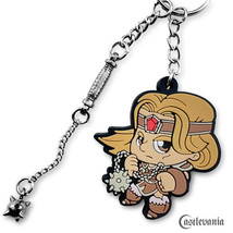 Castlevania Simon Belmont PVC Keychain w/ Vampire Killer Whip Charm - £23.64 GBP