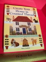 Craft Gift Sew Activity Book Create Your Home Counted Thread Project Ins... - $18.99