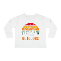 Toddler Long Sleeve Tee: Great Outdoors Sunset Graphic, 100% Combed Cott... - $27.81