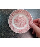 Vtg 1965 Royal Ironstone Memory Lane Red &amp; White Bread Plate 6.25” Repla... - $130.25 MXN