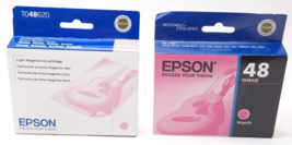 Epson Ink T048620 Light Magenta 48 T048320 Magenta Genuine Lot 2 - $12.26