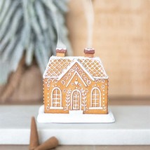 Christmas Snow Top Resin Ginger Cake Cottage Incense Burner - $3,686.22