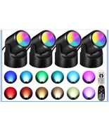 4 Pack RGBW Up Lights Indoor LED Spotlights  LED Color Changing Uplighting - €37,96 EUR